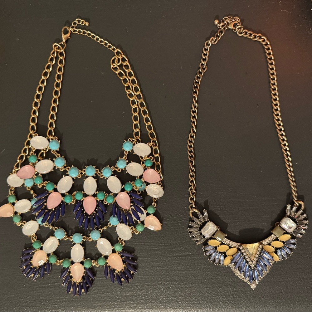 Statement necklaces-set of 2